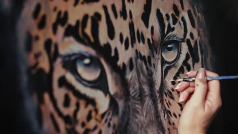 painting a jaguar portrait