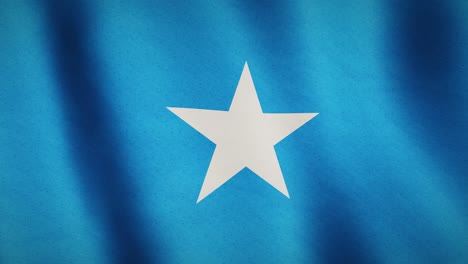somalia waving flag full screen banner background - seamless loop video animation