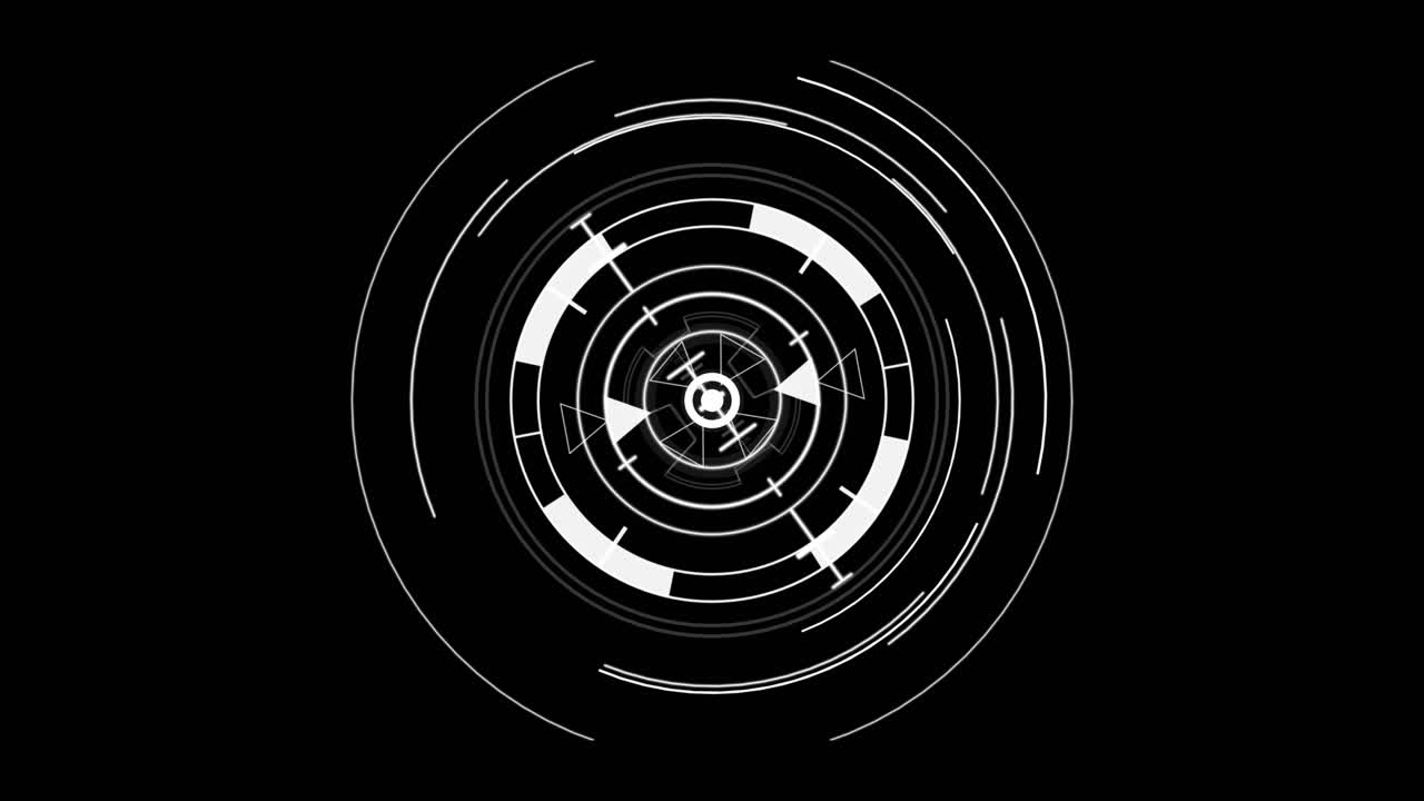 Hud interface futuristic technology concept hologram scifi technology background 4k alpha channel