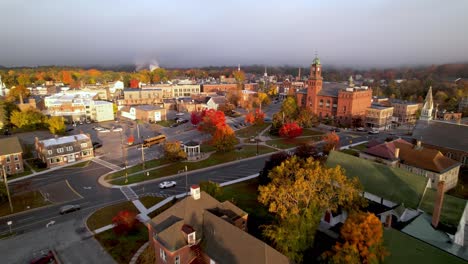 claremont new hampshire aerial in fall