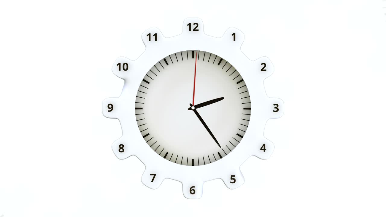 reloj redondo y engranajes.