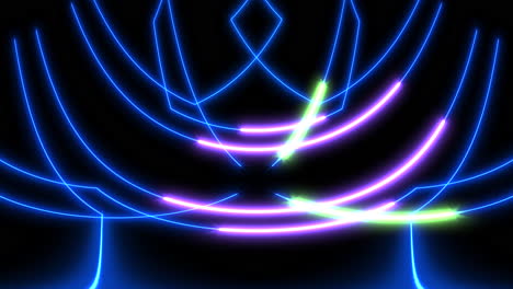 Vibrant-neon-geometric-design-on-black-background