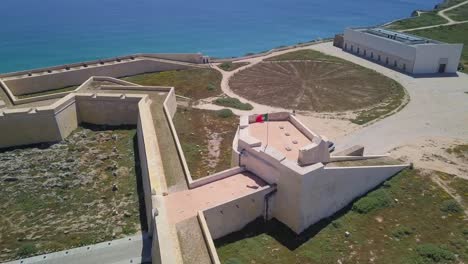 castle next to ocean in sagres portugal algarve