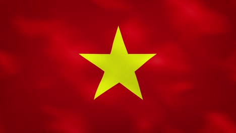 vietnam dense flag fabric wavers, background loop