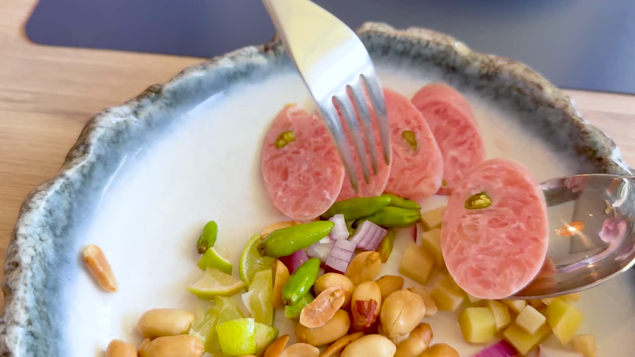 전통적인 태국 요리의 재료를 는 것