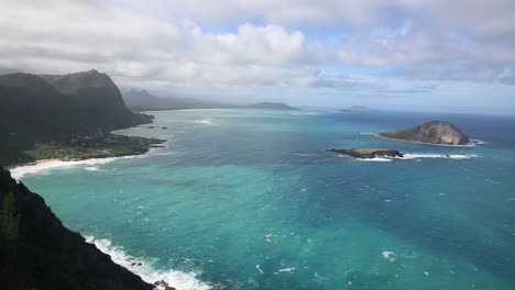 從山頂的海景