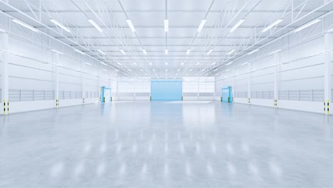 3d hangar and concrete floor