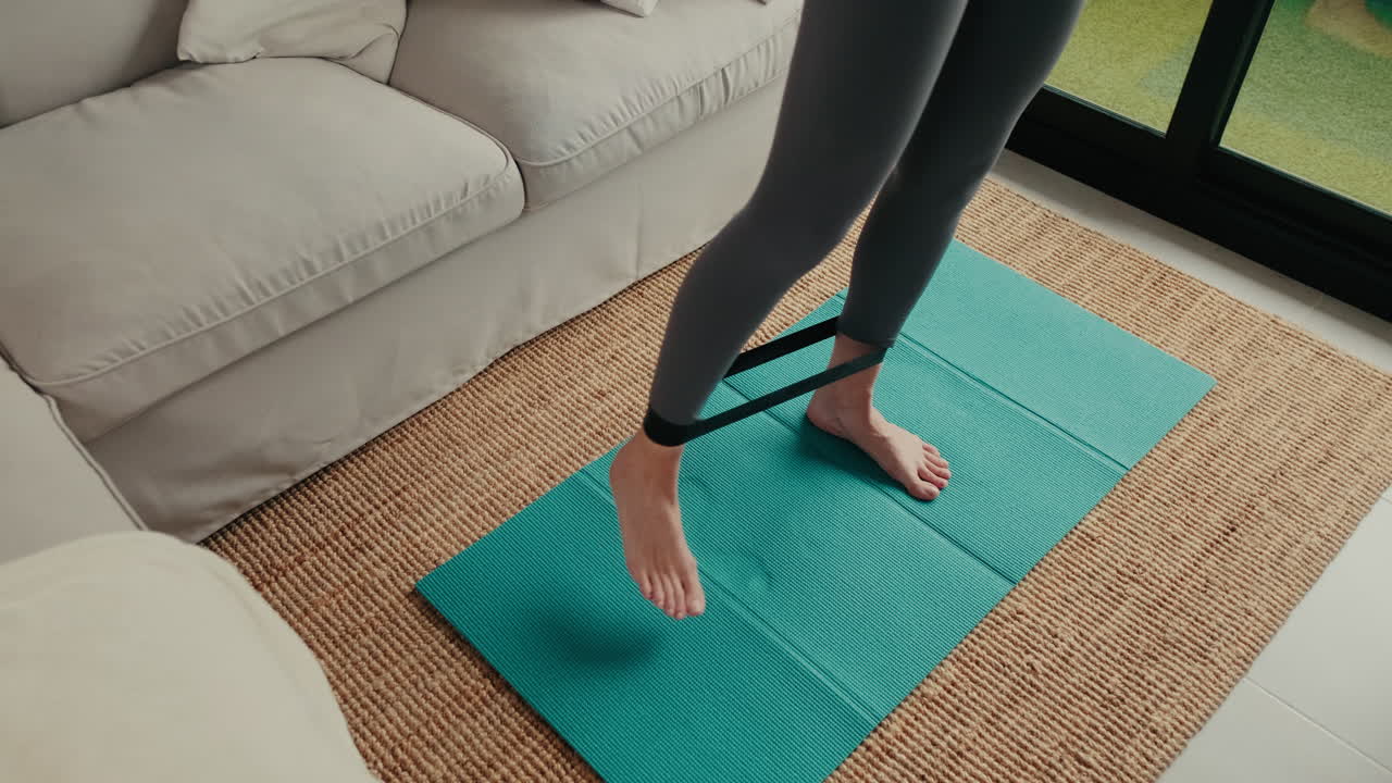 Woman Doing Home Leg Workout