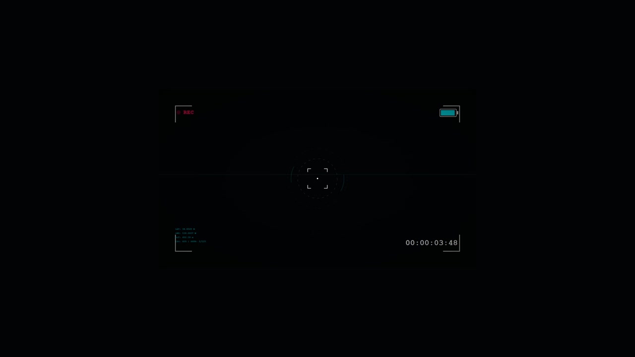 Digital Camera Viewfinder Overlay with Recording Indicator