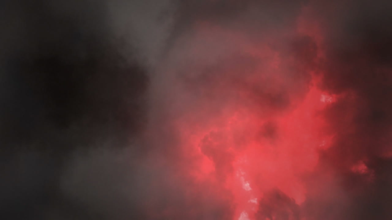 tormenta de rayos en las nubes