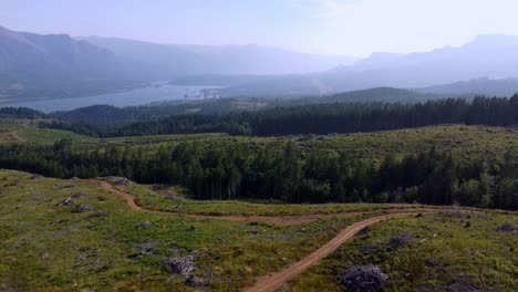 Scenic-Aerial-view-of-the-Columbia-River-Gorge-in-the-Pacific-Northwest