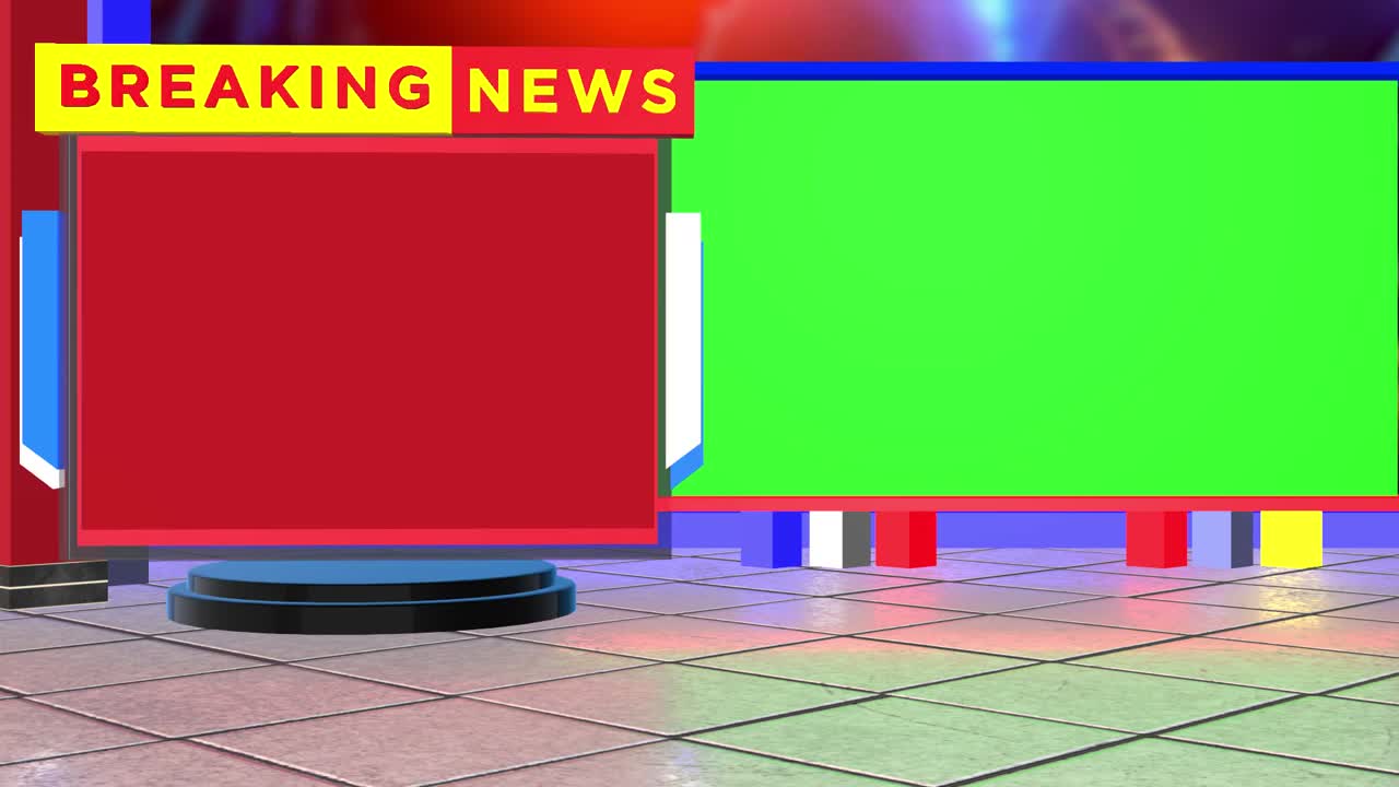 3d 가상 스튜디오 녹색 화면 배경 설정