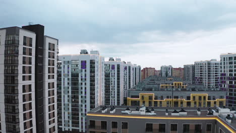 modern apartment buildings in a city