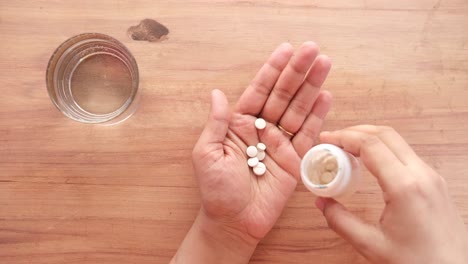 taking medication with water