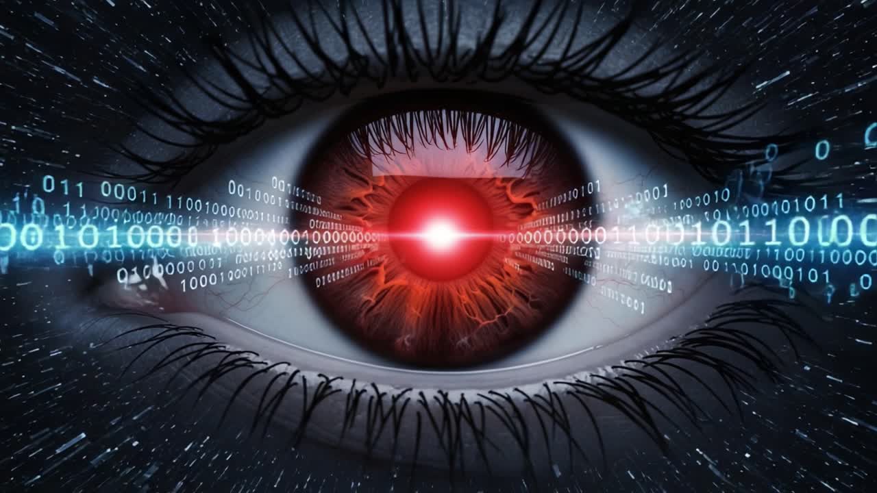 A Futuristic Glimpse into Technology and Perception: The Eye as a Portal to Digital Information and Insight