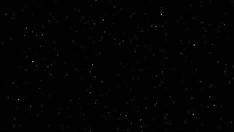 fly by of stars in black sky