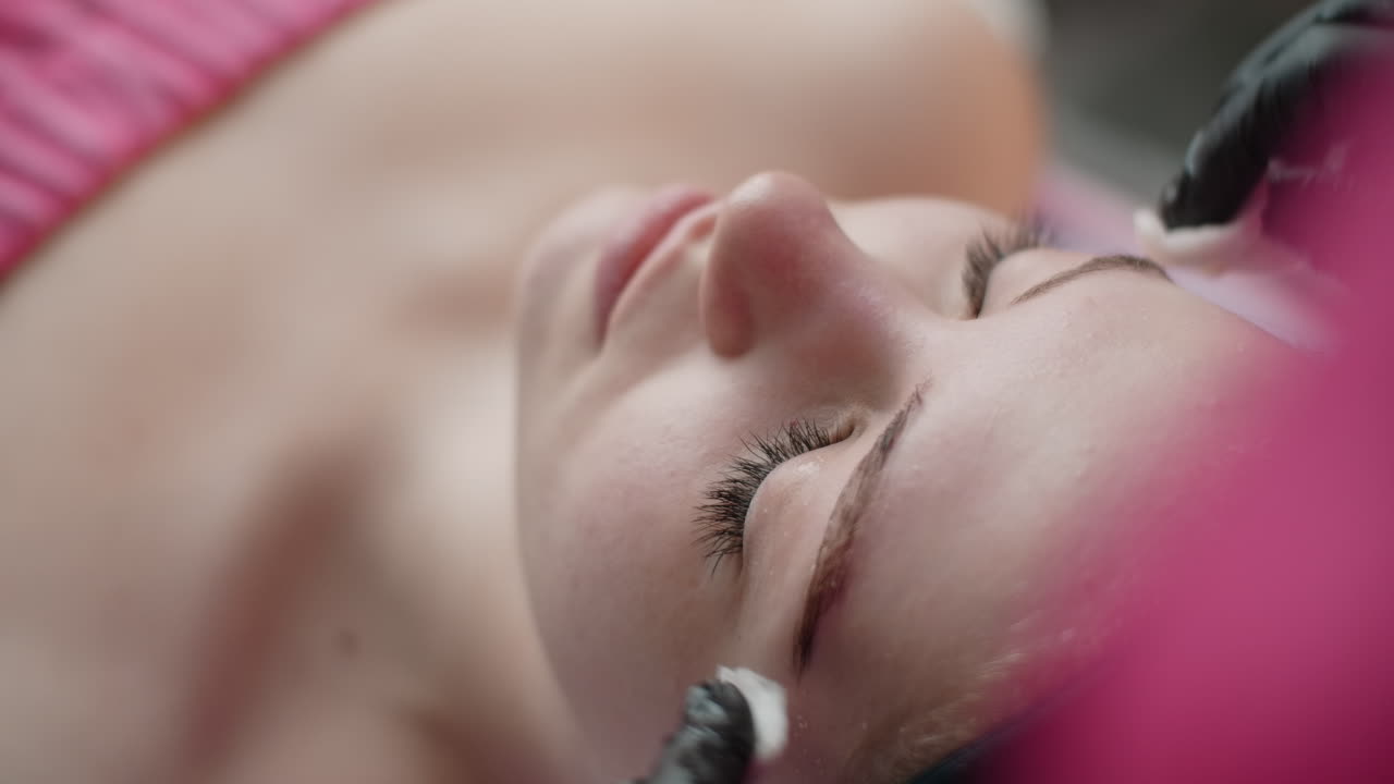 tratamiento facial en curso