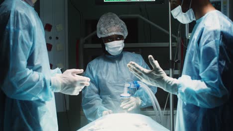 surgical team in operating room