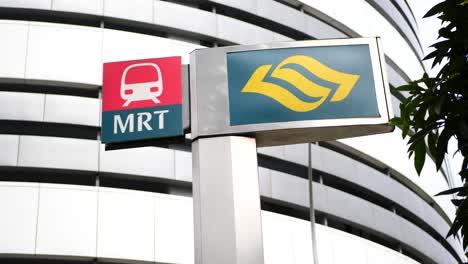 mrt station sign