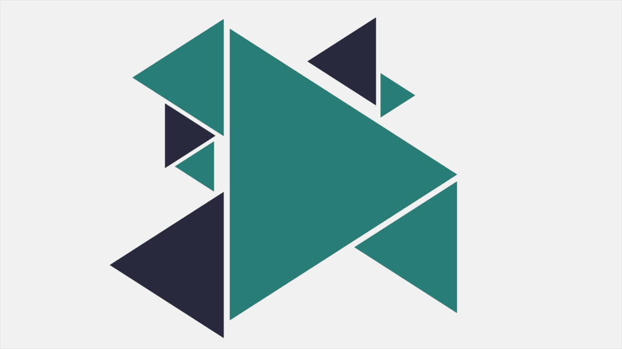 patrón de triángulos verdes y negros