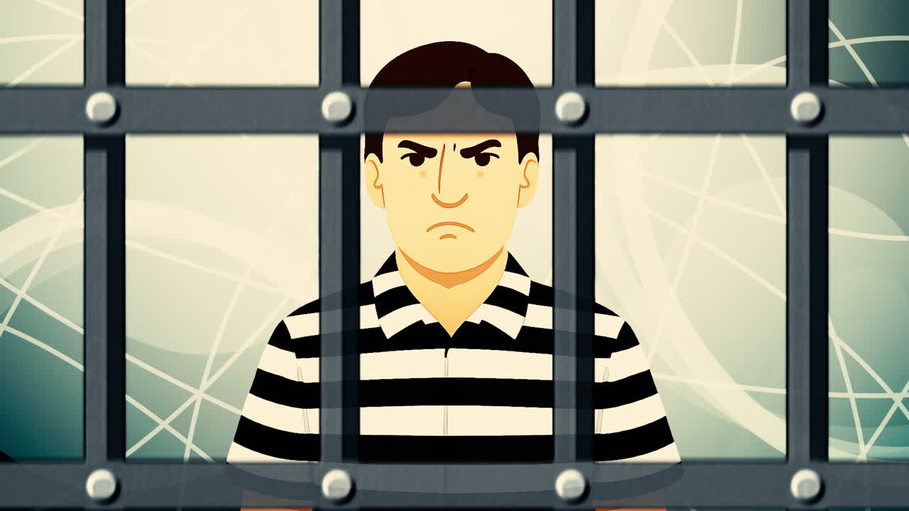 Man Behind Bars