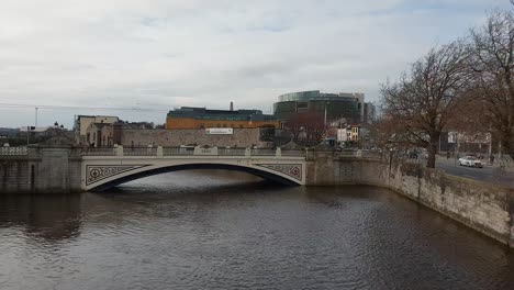 beautiful bridge over river liffey in dublin