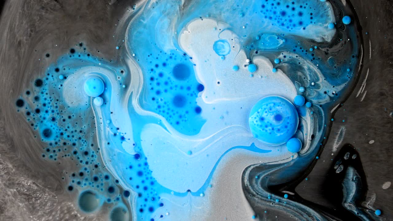 움직이는 색상, 액체 효과, 비누 거품