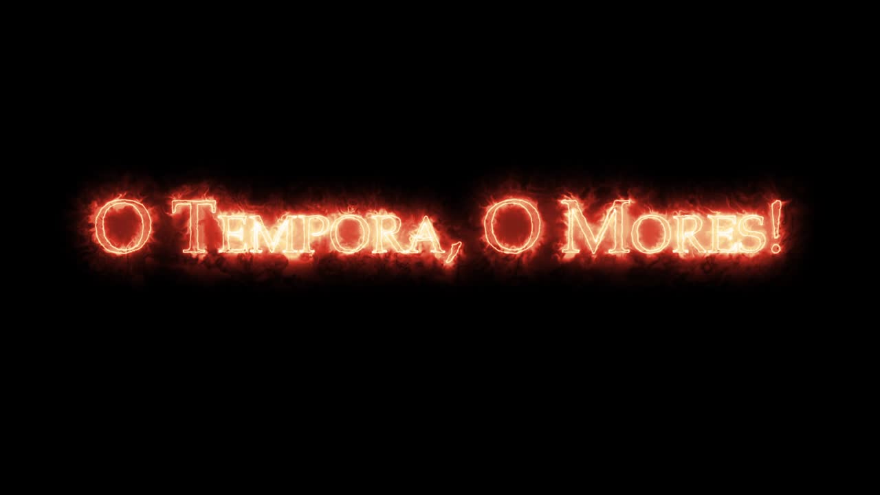 o tempora o mores 불로 쓰여진 루프