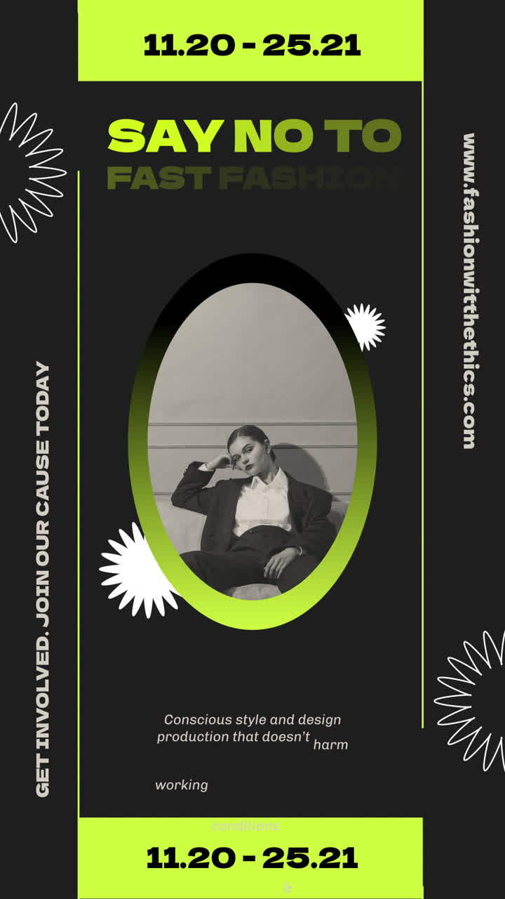 Say No to Fast Fashion - Ethical Fashion Campaign