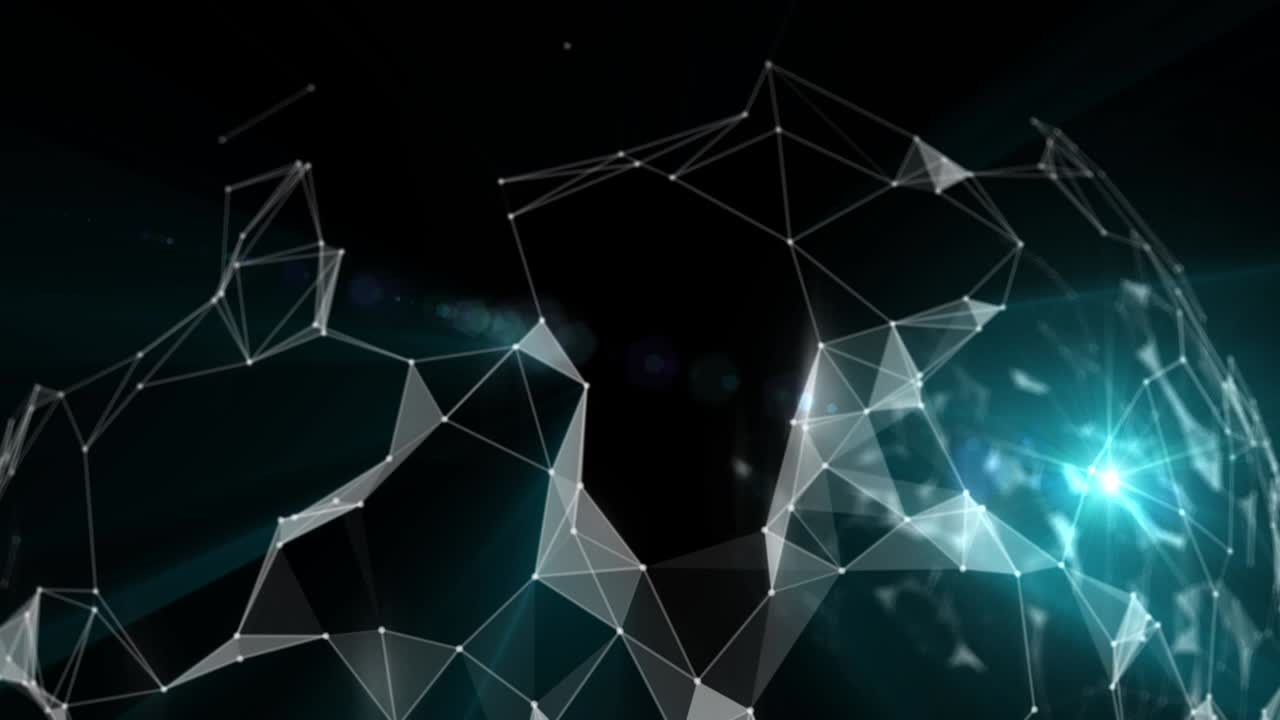 Polygonal Network Shape Dynamic Gradients 4K