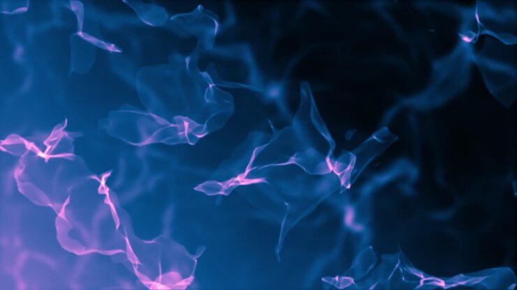 Abstract background of smoke shapes moving upward