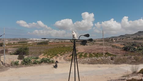 Aerial-drone-video-from-western-Malta,-Mgarr-area,-Fomm-ir-Rih-bay