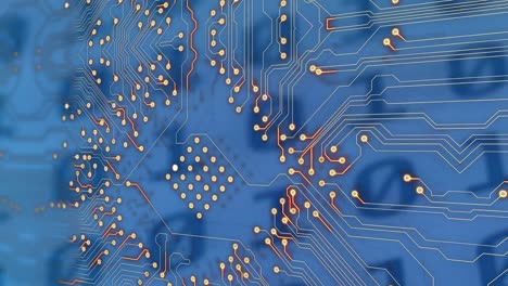 Animation-of-dots-forming-circuit-board-pattern-over-binary-codes