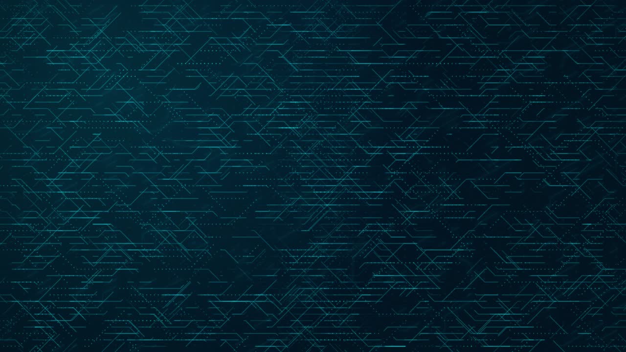 Futuristic Circuit Board Animation | Abstract Blue Grid with AI and Data Connections