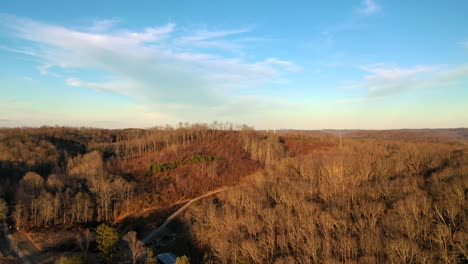 Sonnenuntergang-Am-Hang-In-Oak-Ridge,-Tennessee