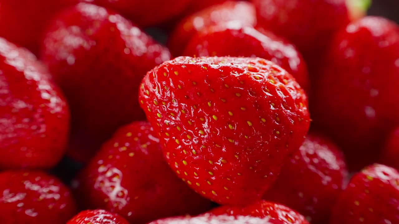 Close-up of Fresh Strawberries