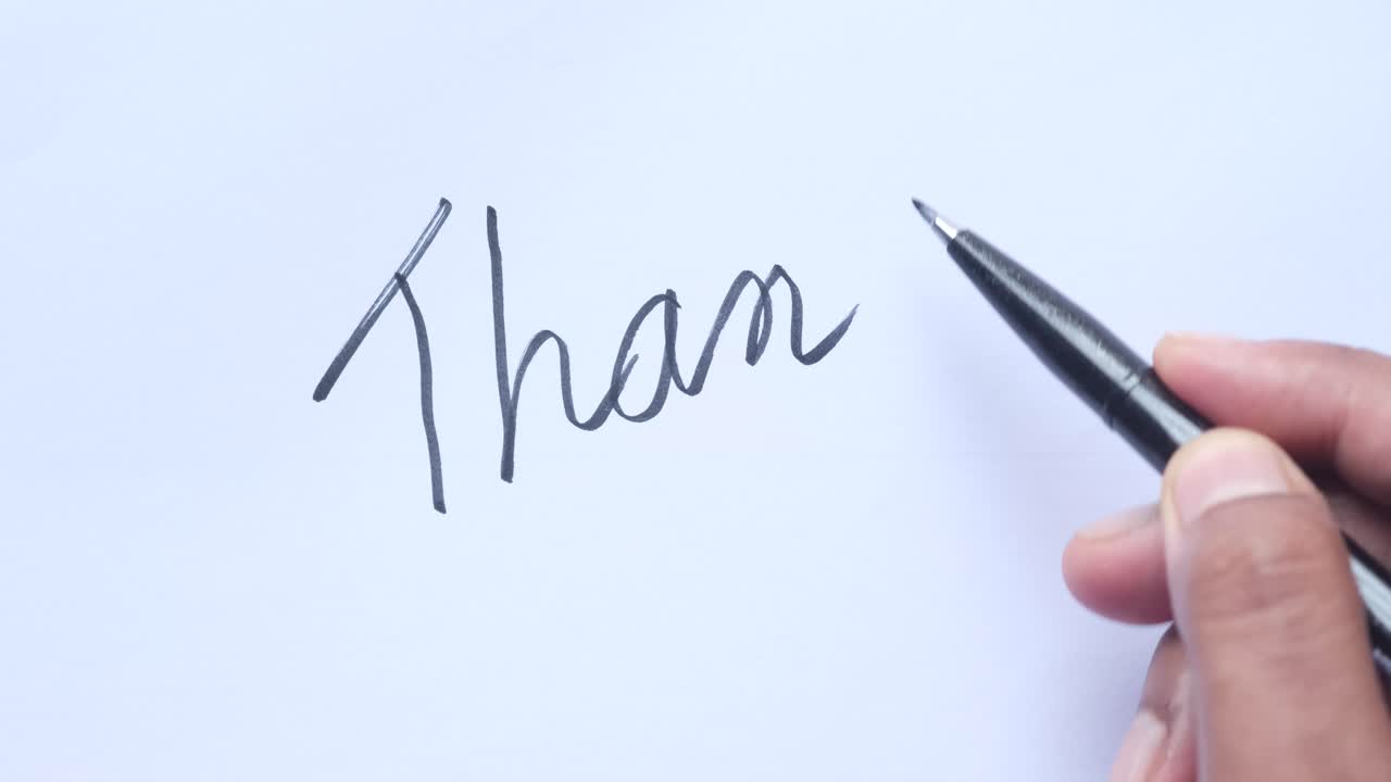 손으로 쓴 감사 편지