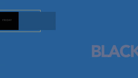 fashion black friday: stylish text on blue gradient