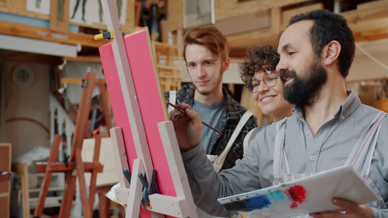 Art Class in Progress