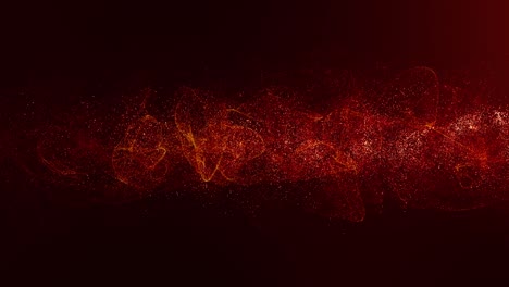 abstract flowing fire particles simulation background