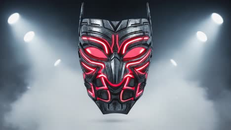 futuristic glowing mask