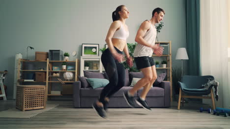 couple home workout