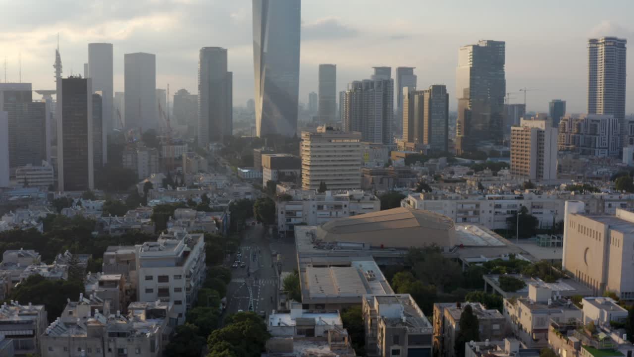 el paisaje de la ciudad de tel aviv