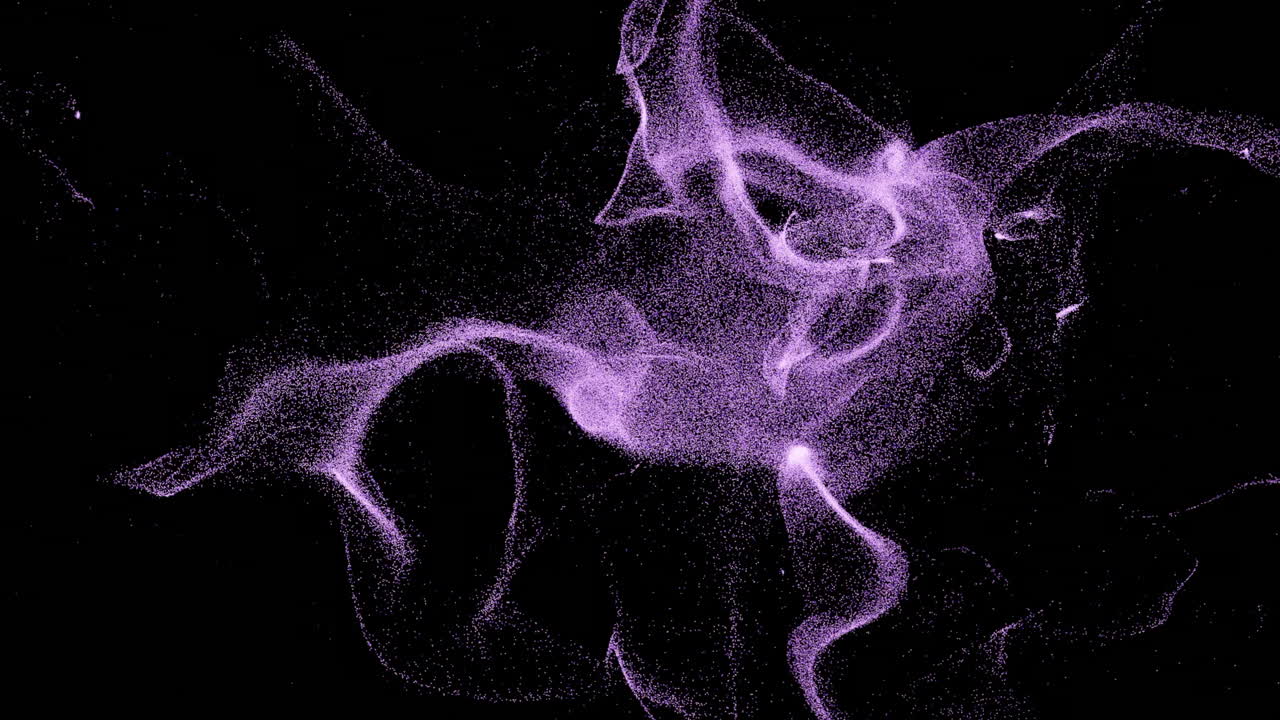 Abstract Purple Particle Cloud