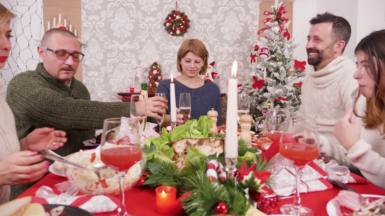 Family Gathering for Christmas Dinner