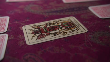 Turning a devil card fortune telling
