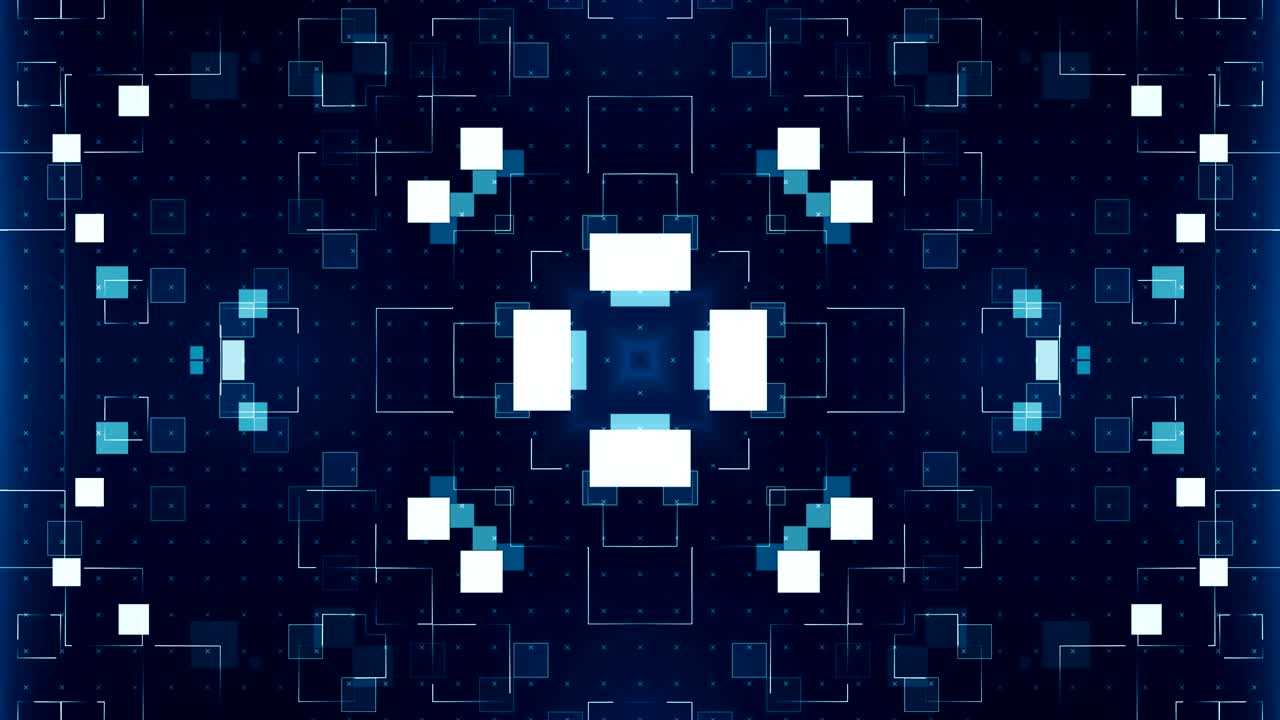 Symmetrical Technological Pattern seamless abstract background