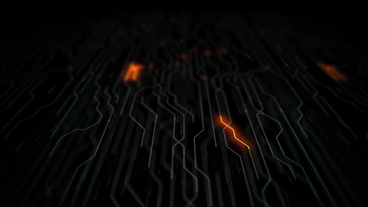 4k fondo del circuito de la placa madre. virus detectado en la placa de circuito.