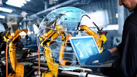 modernización de los brazos robóticos de la industria inteligente para la tecnología de la fábrica digital