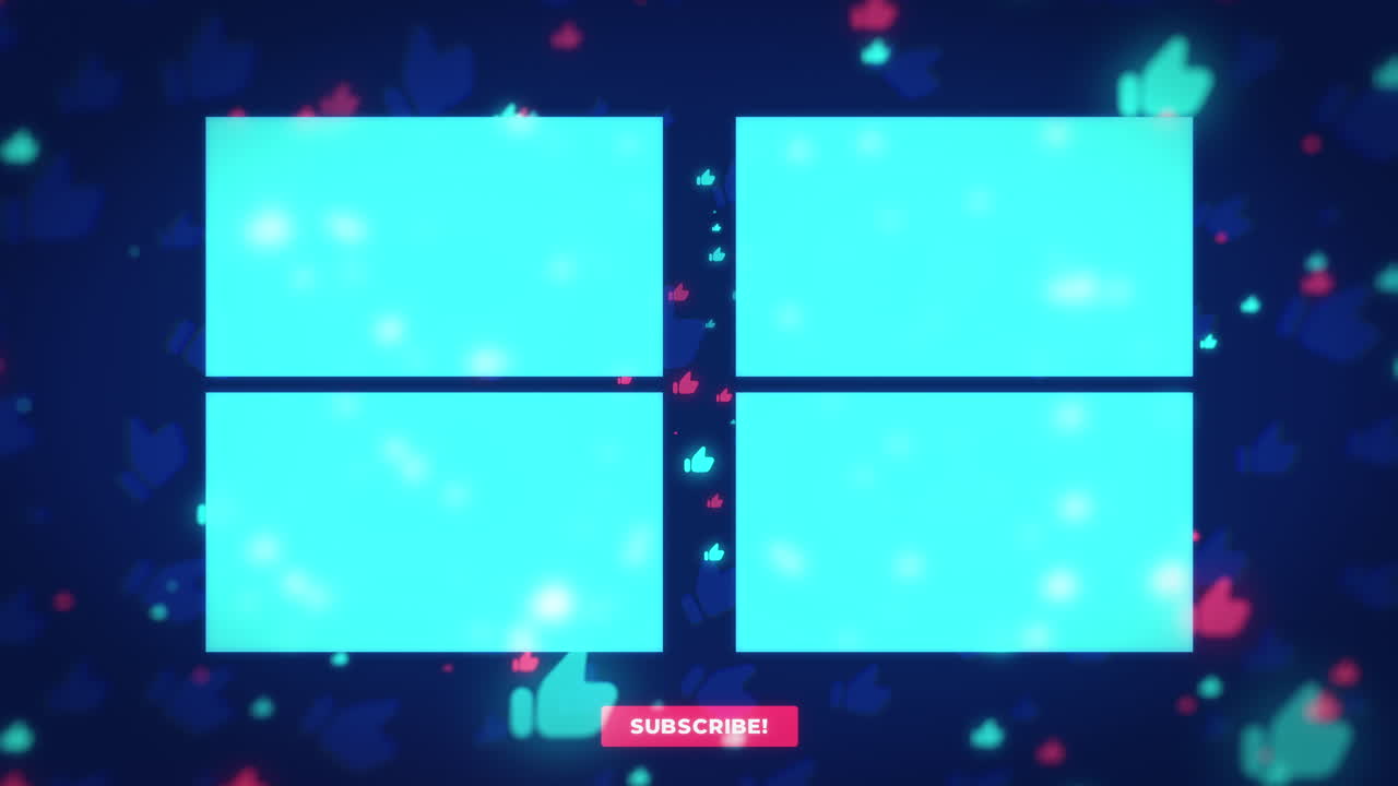 Modèle d'écran de fin YouTube